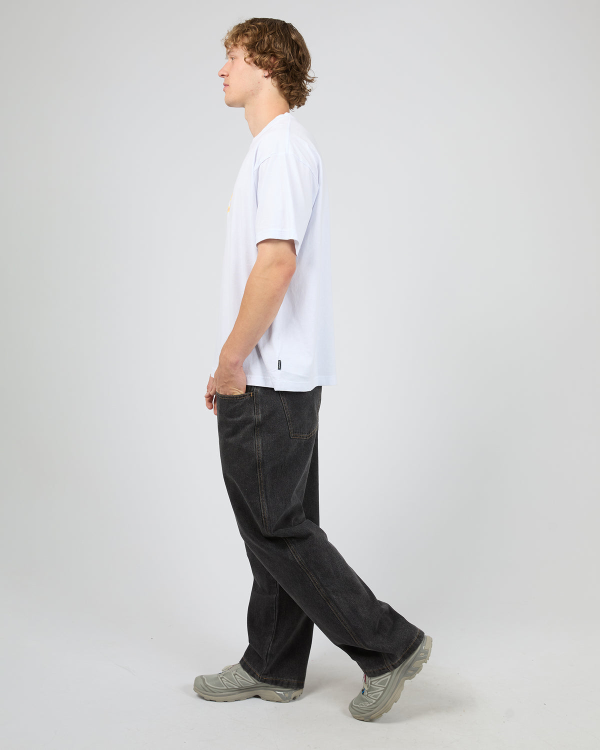 Flame On Recycled Boxy Fit Tee White