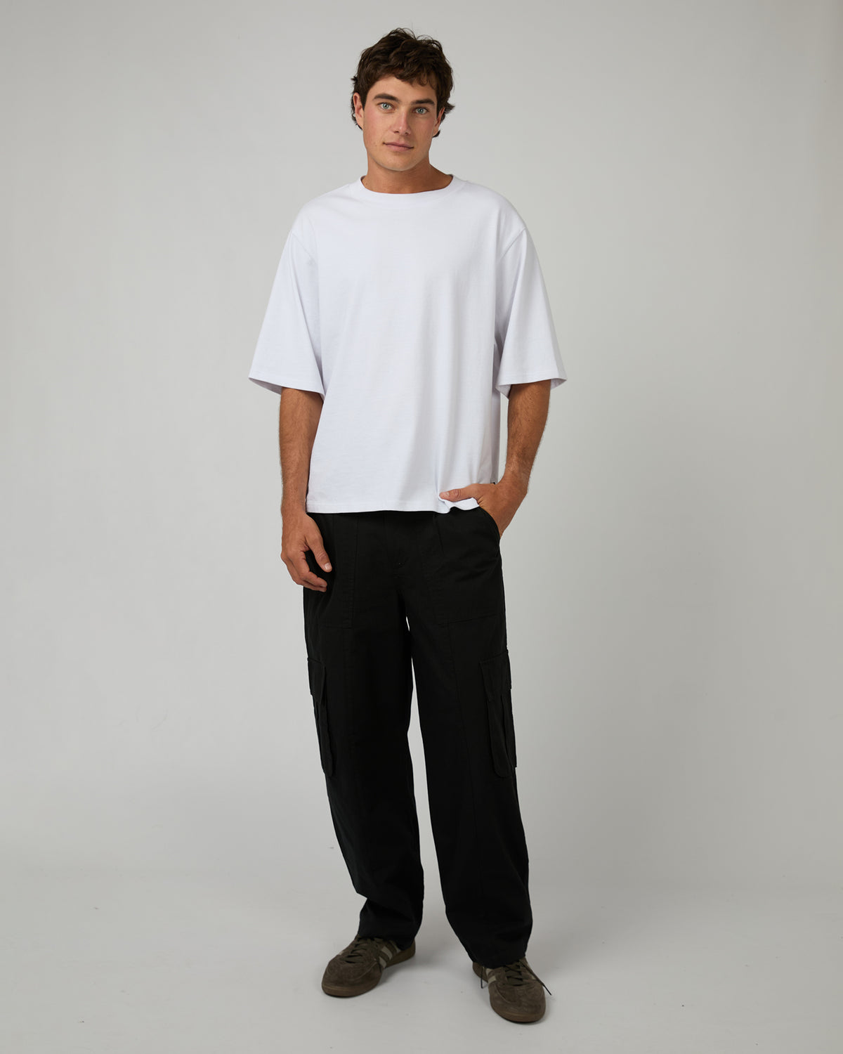 Summit Pleated Cargo Pant Black