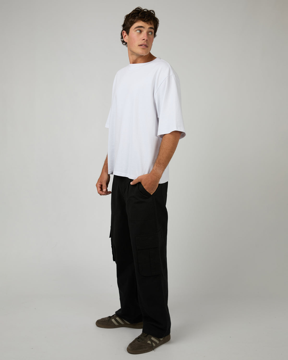 Summit Pleated Cargo Pant Black