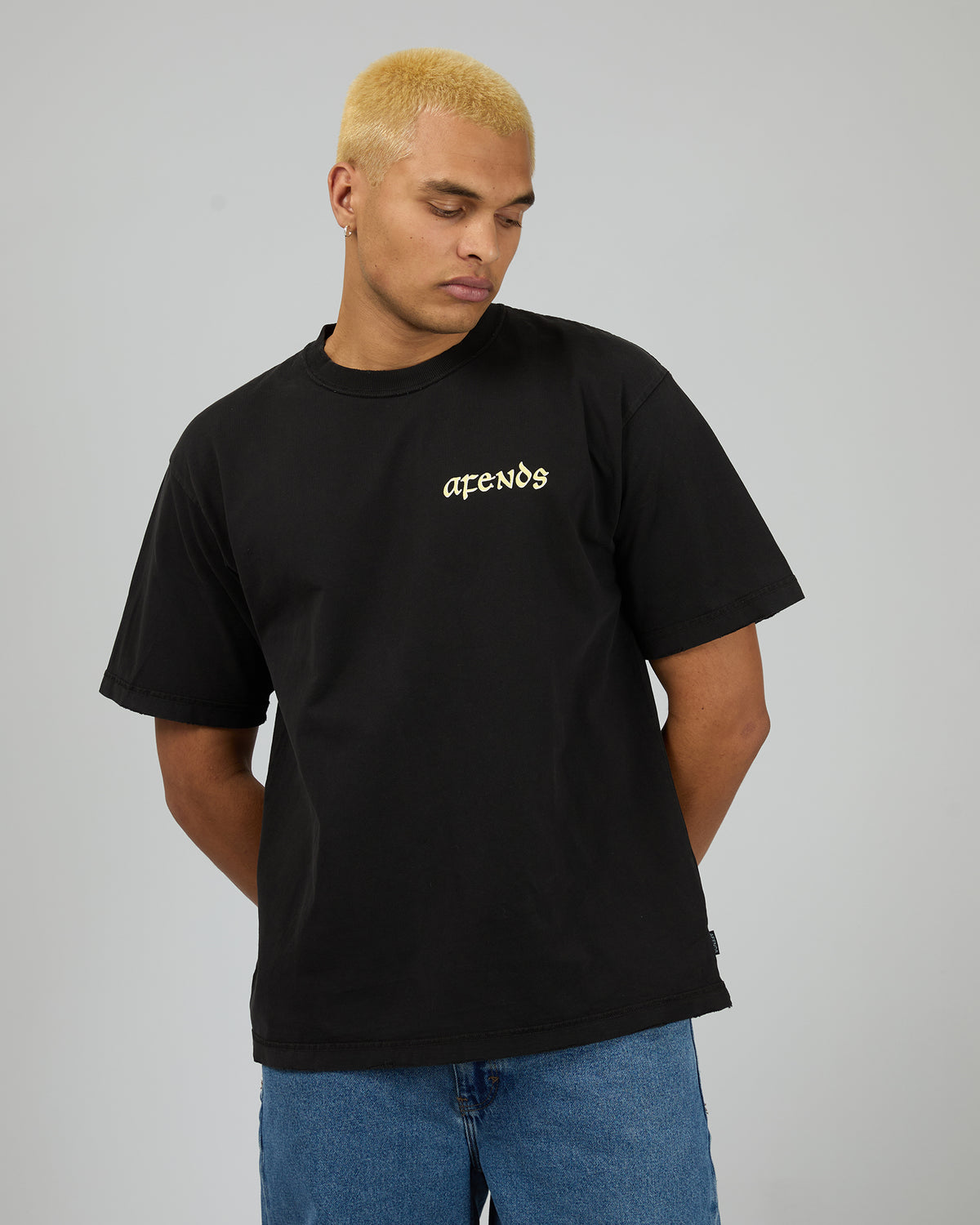 Pent A Gone Heavy Weight Boxy Tee Black