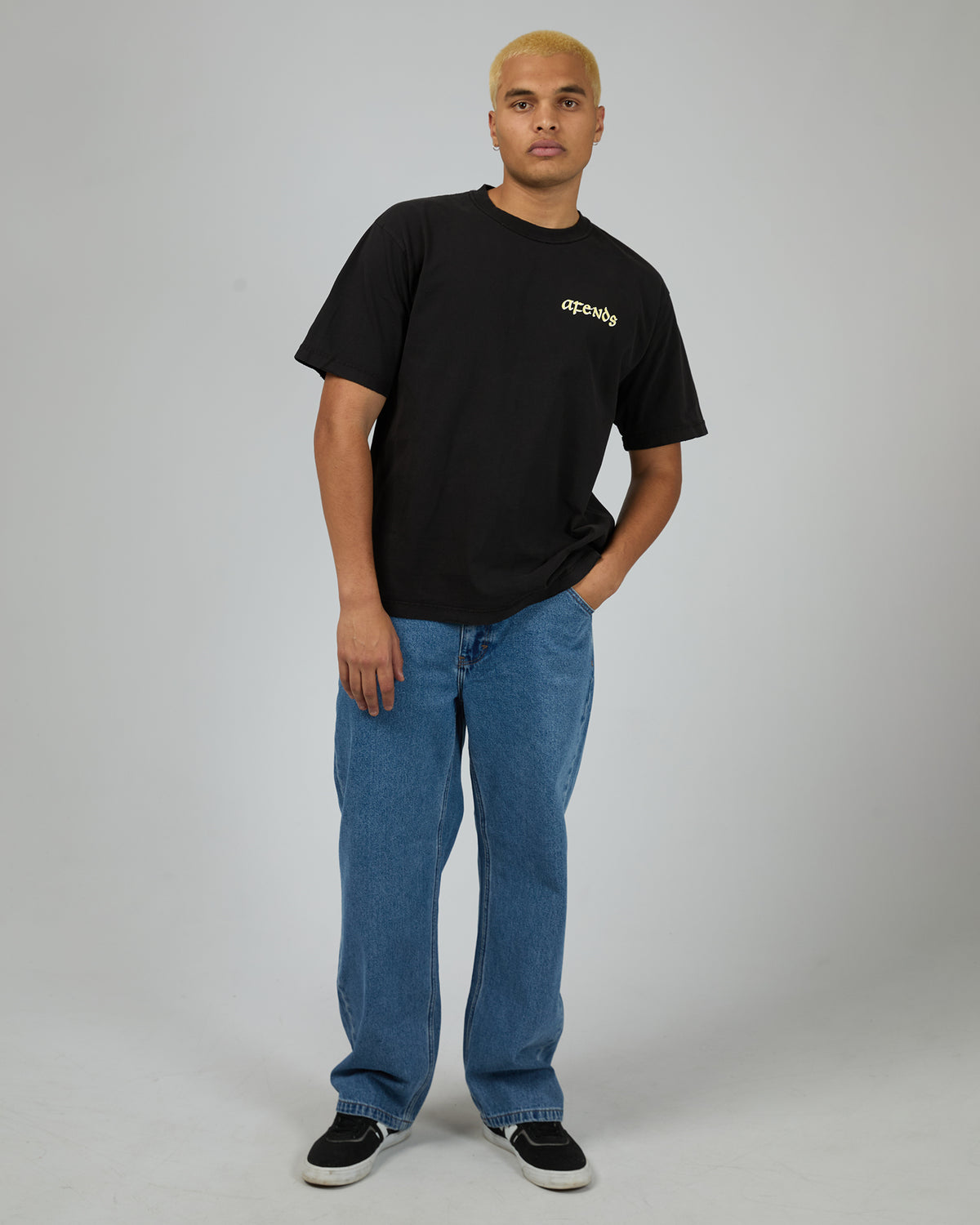 Pent A Gone Heavy Weight Boxy Tee Black
