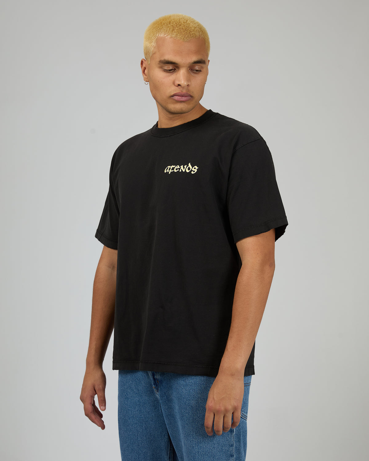 Pent A Gone Heavy Weight Boxy Tee Black