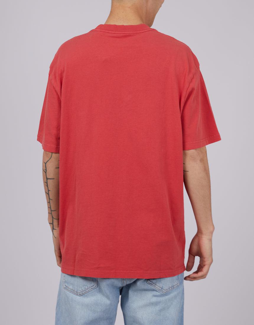 Mitchell &amp; Ness-Fireball Tee Bulls Red-Edge Clothing