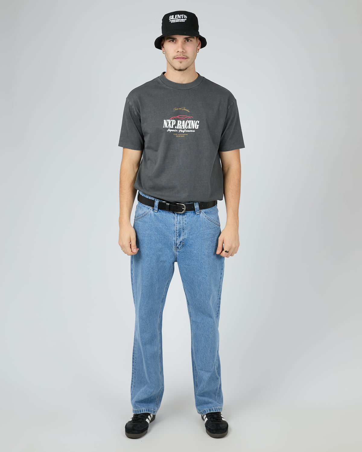 Rein Heavy Box Fit Tee Pigment Asphalt