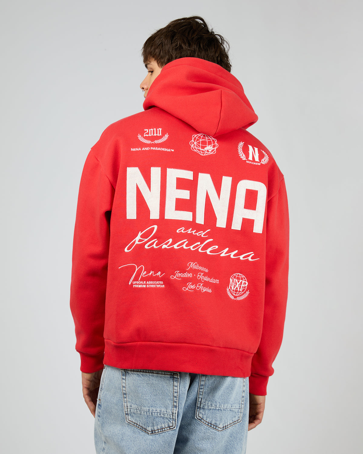 United Relaxed Hoodie Red