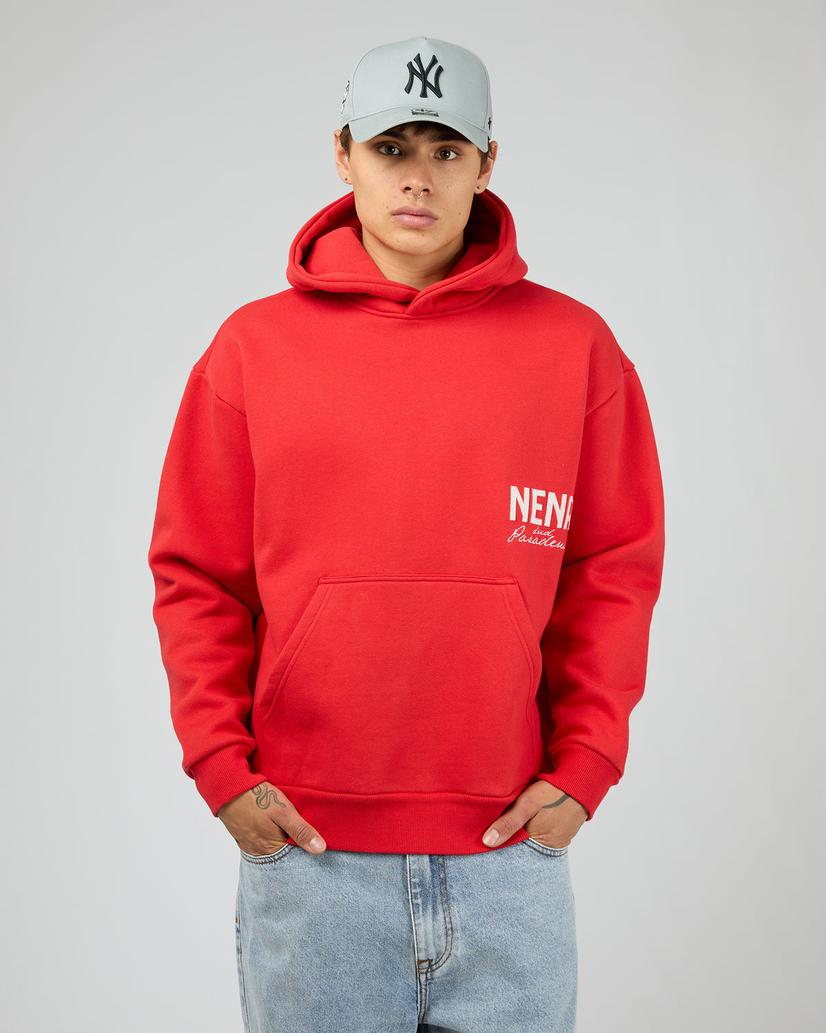 United Relaxed Hoodie Red