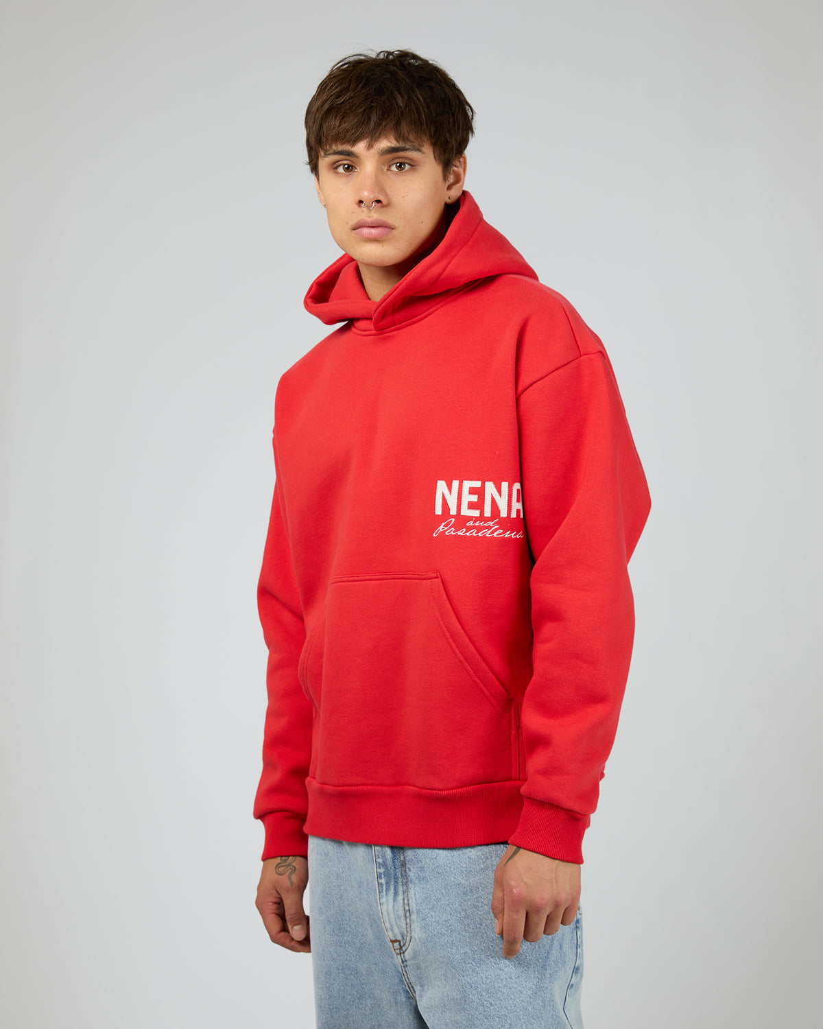 United Relaxed Hoodie Red
