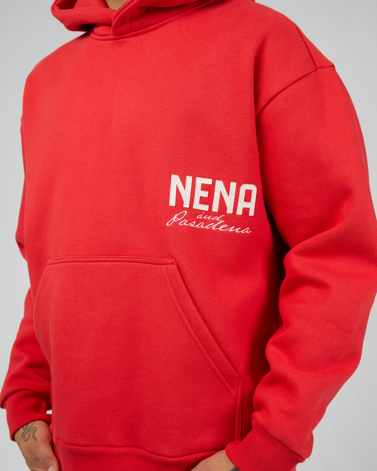United Relaxed Hoodie Red