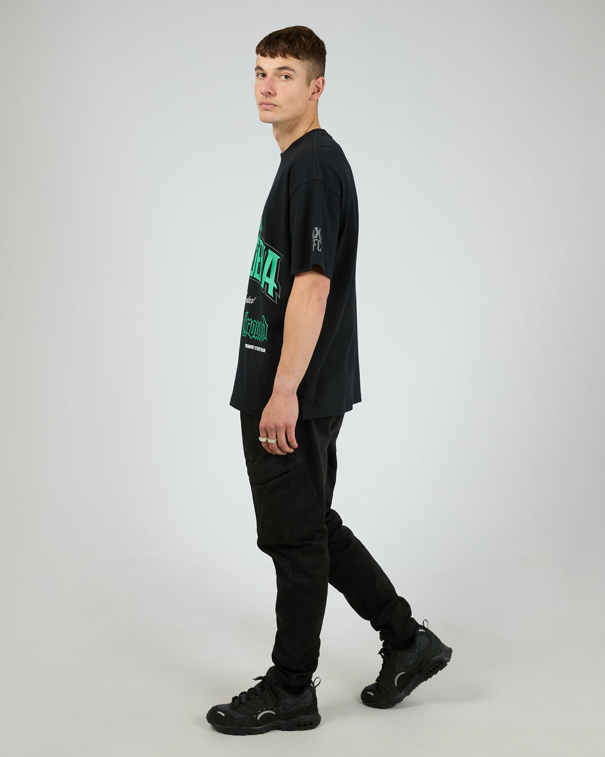 Trained Raptor Tee Black