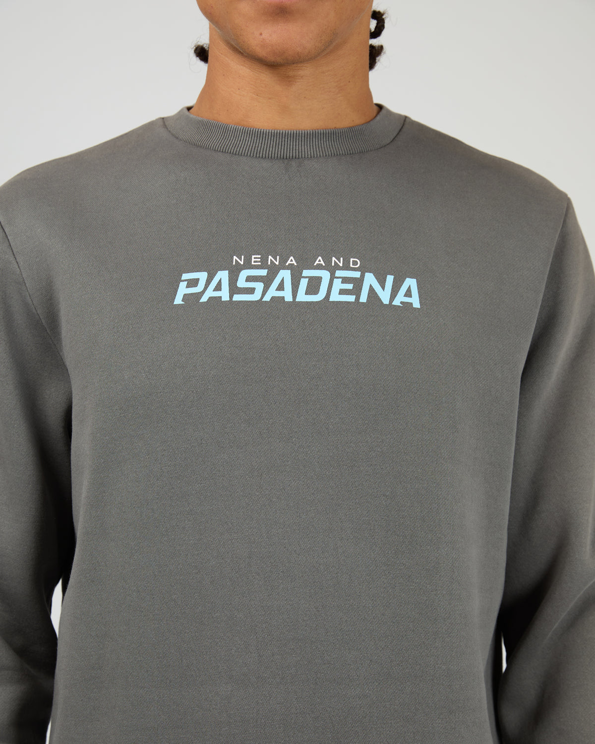 Systems Dual Curved Sweater Charcoal