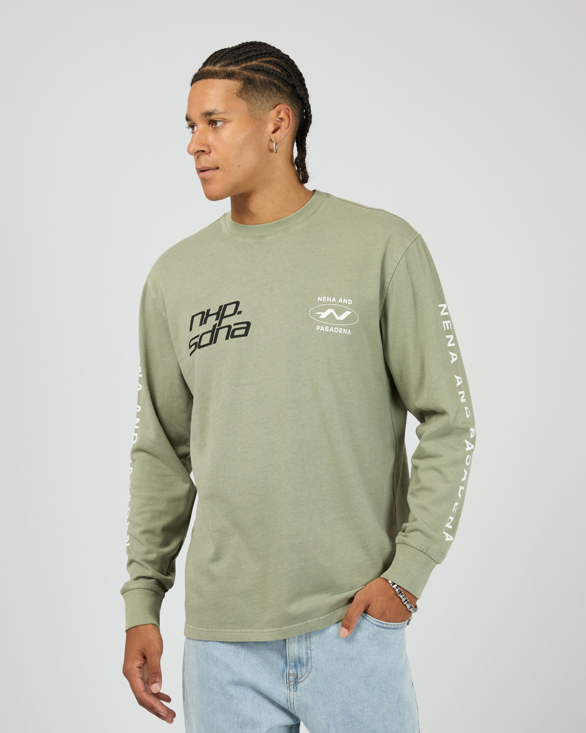 Sector Relaxed Long Sleeve Tee Shadow