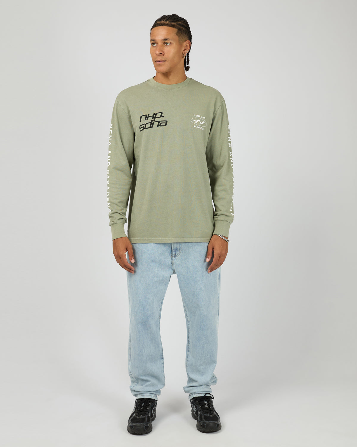 Sector Relaxed Long Sleeve Tee Shadow