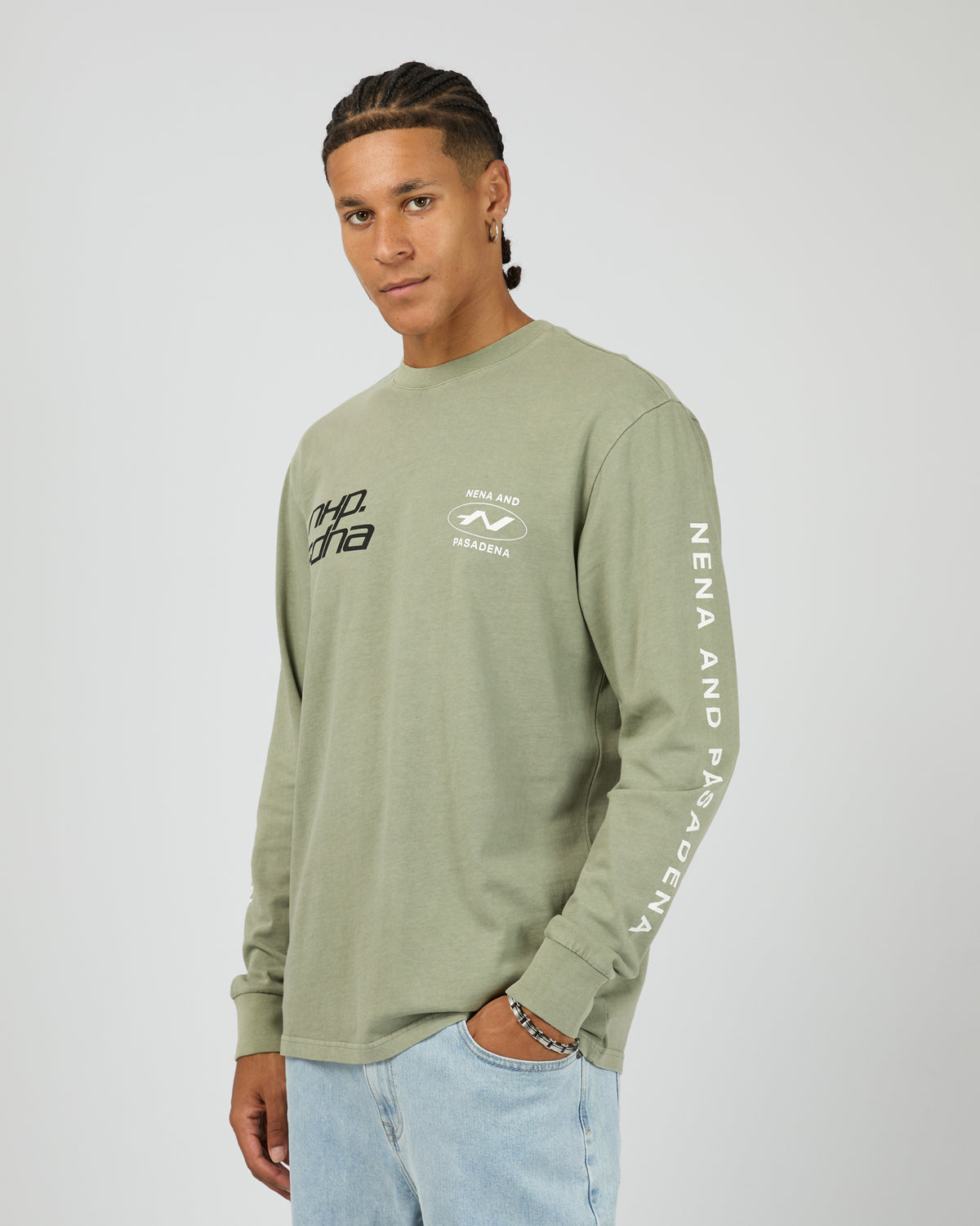 Sector Relaxed Long Sleeve Tee Shadow