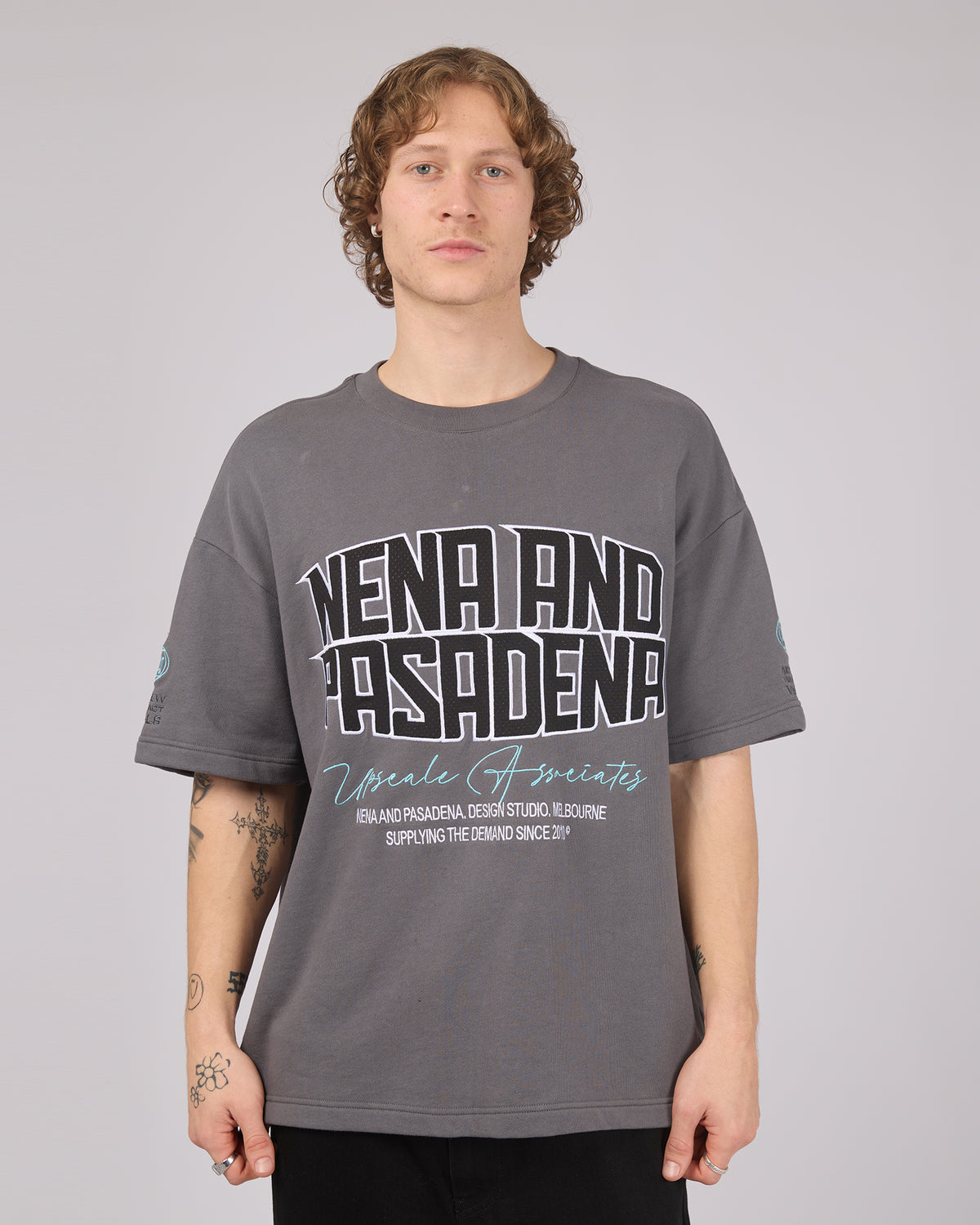 Ashlon Loopback Tee Charcoal