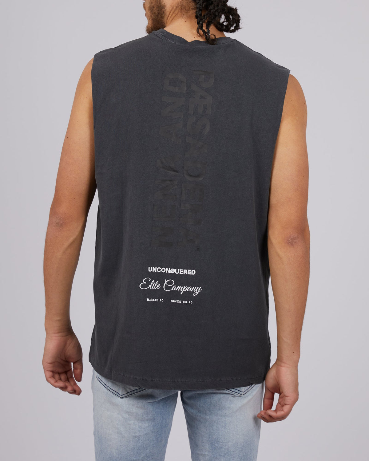 Nena and Pasadena-Echo Heavy Relaxed Muscle Pigment Black-Edge Clothing