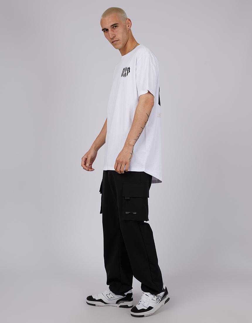 Nena and Pasadena-Mirage Cape Back Tee White-Edge Clothing