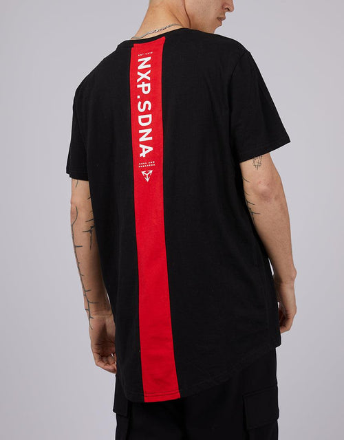 Nena and Pasadena-Principle Cape Back Tee Jet Black-Edge Clothing