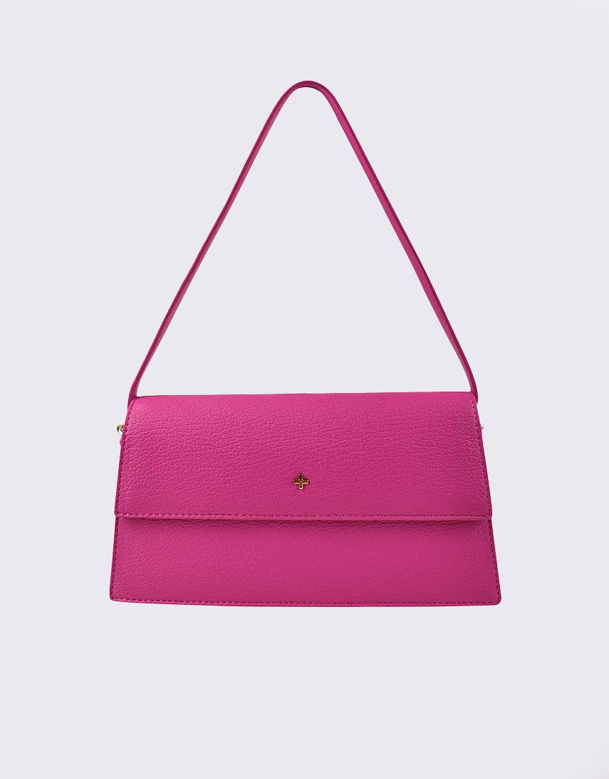 Peta and Jain-Starri Large Flapover Shoulder Bag Fuchsia-Edge Clothing