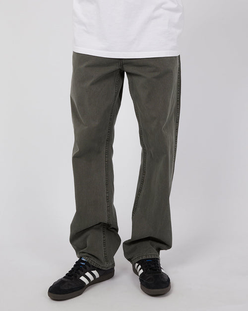 Rollas-Ezy Canvas Pant Green-Edge Clothing