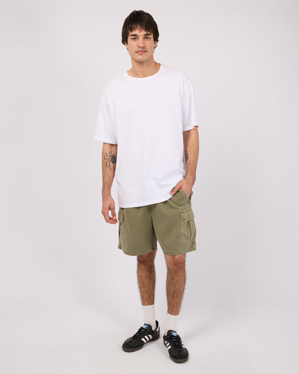 Tradie Cargo Short Faded Army