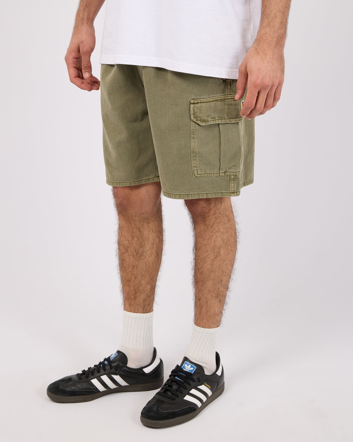 Tradie Cargo Short Faded Army