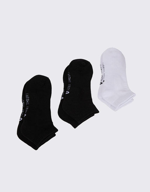 Silent Theory-3 Pack Ankle Sock Black-Edge Clothing