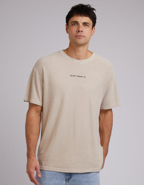 Silent Theory-All Day Logo Tee Beige-Edge Clothing