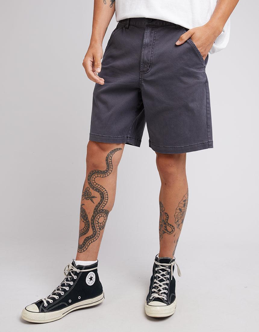 Silent Theory-All Day Short Washed Black-Edge Clothing