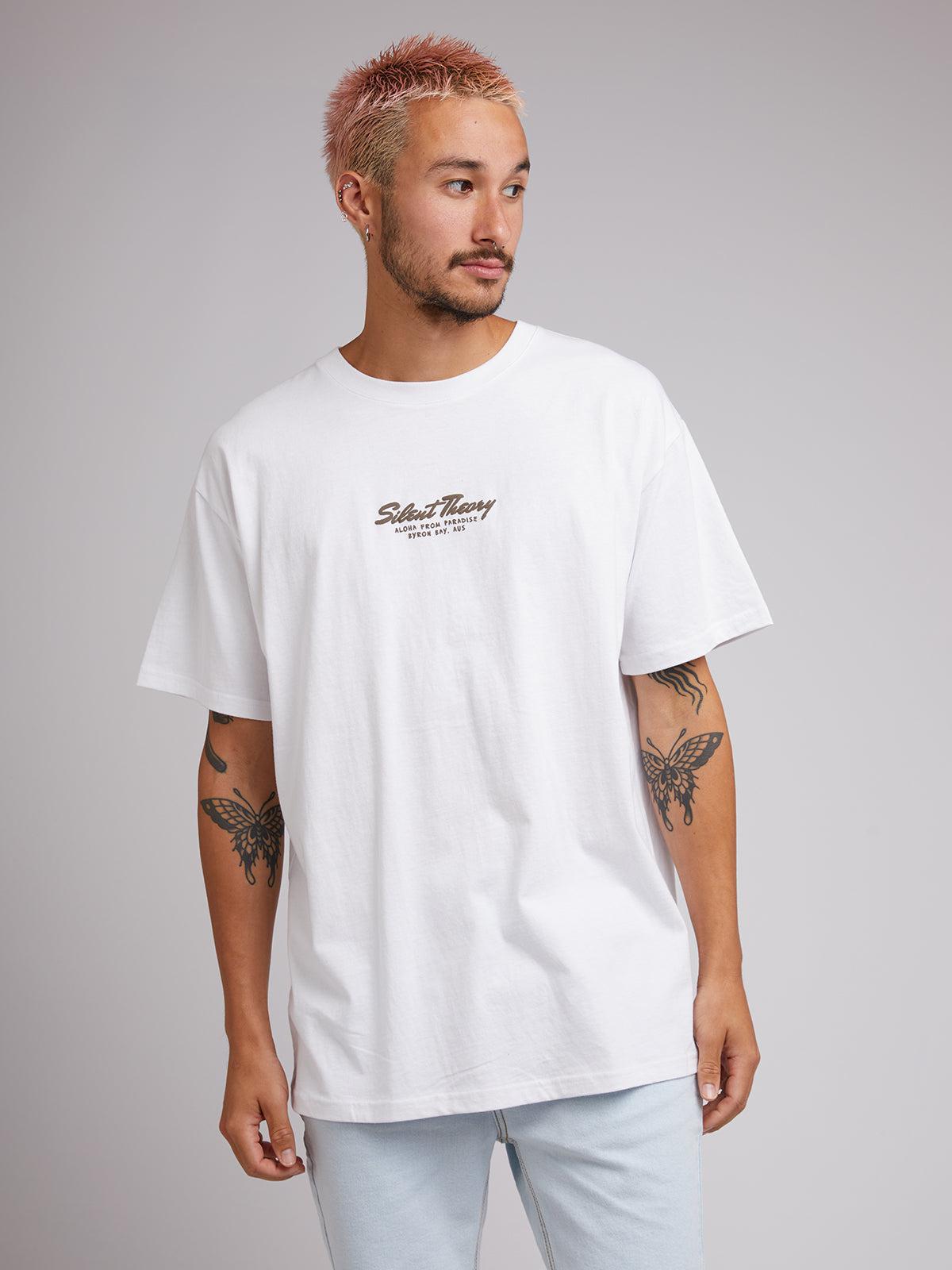 Silent Theory-Aloha Tee White-Edge Clothing