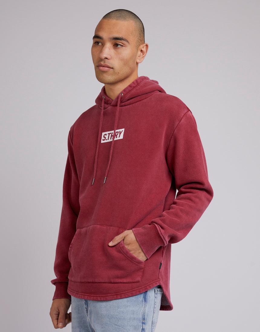 Silent Theory-Amplified Hoody Burgundy-Edge Clothing