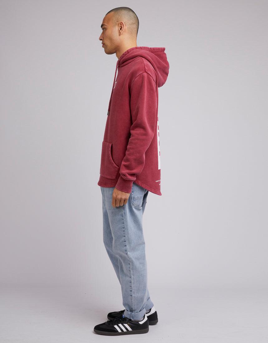 Silent Theory-Amplified Hoody Burgundy-Edge Clothing