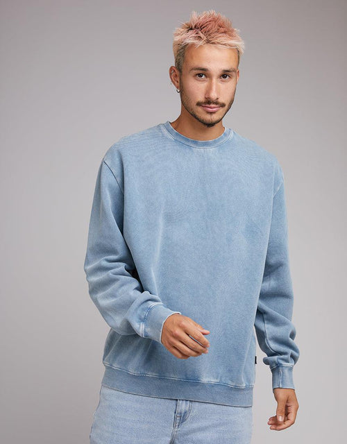 Silent Theory-Box Crew Washed Blue-Edge Clothing