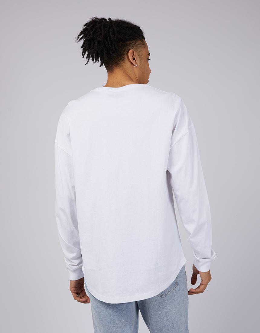 Silent Theory-Chaos Ls Eagle Tee White-Edge Clothing