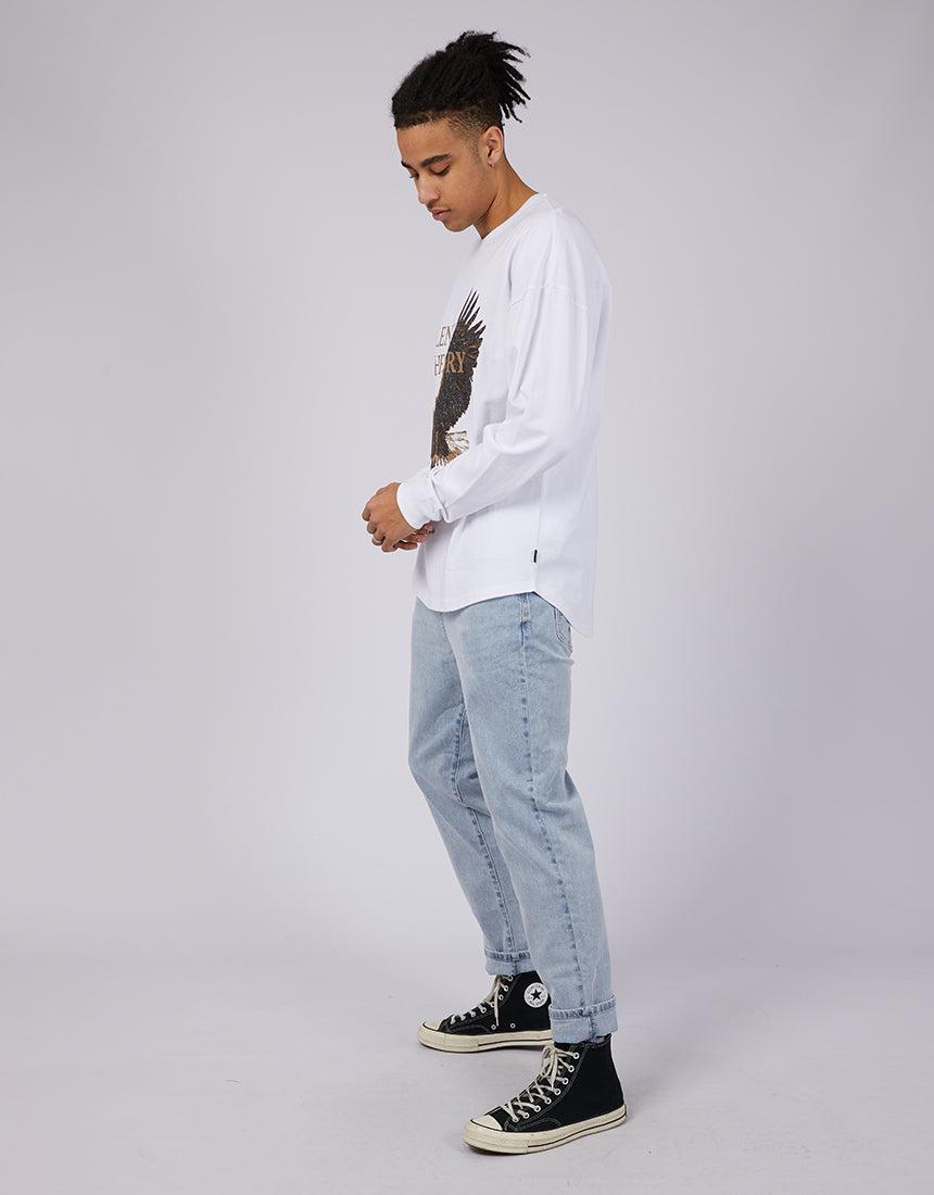 Silent Theory-Chaos Ls Eagle Tee White-Edge Clothing