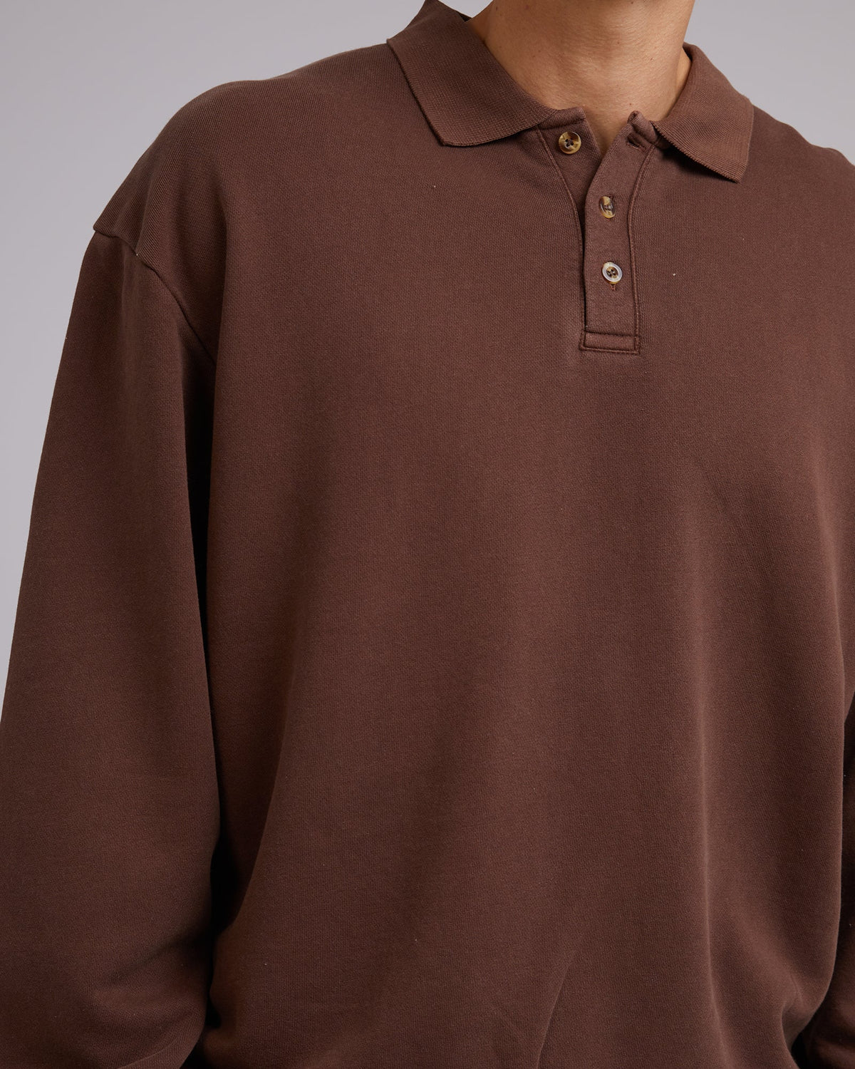 Silent Theory-Chase Fleece Sweater Chocolate-Edge Clothing