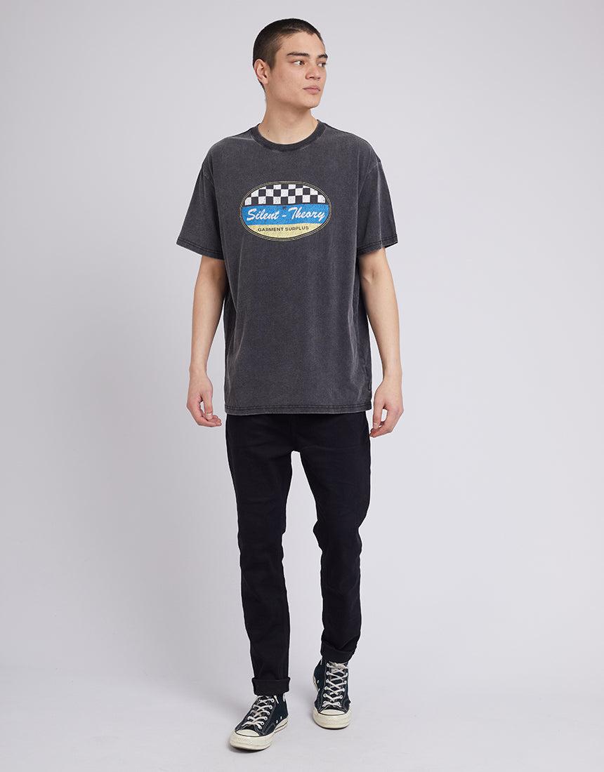 Silent Theory-Checker Tee Vintage Black-Edge Clothing