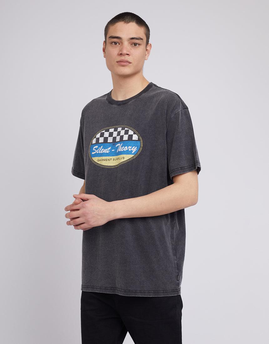 Silent Theory-Checker Tee Vintage Black-Edge Clothing