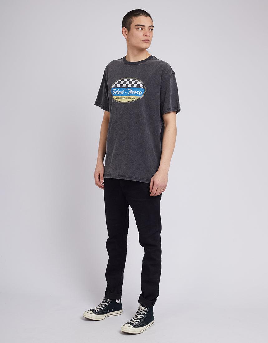 Silent Theory-Checker Tee Vintage Black-Edge Clothing