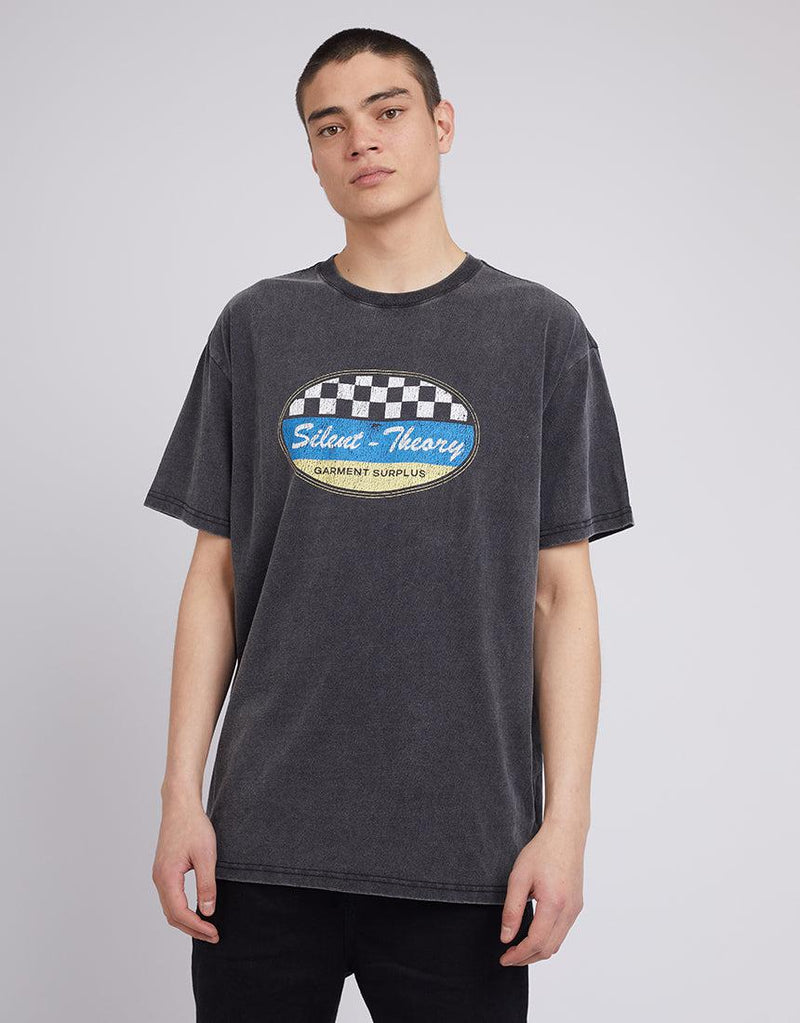 Silent Theory-Checker Tee Vintage Black-Edge Clothing