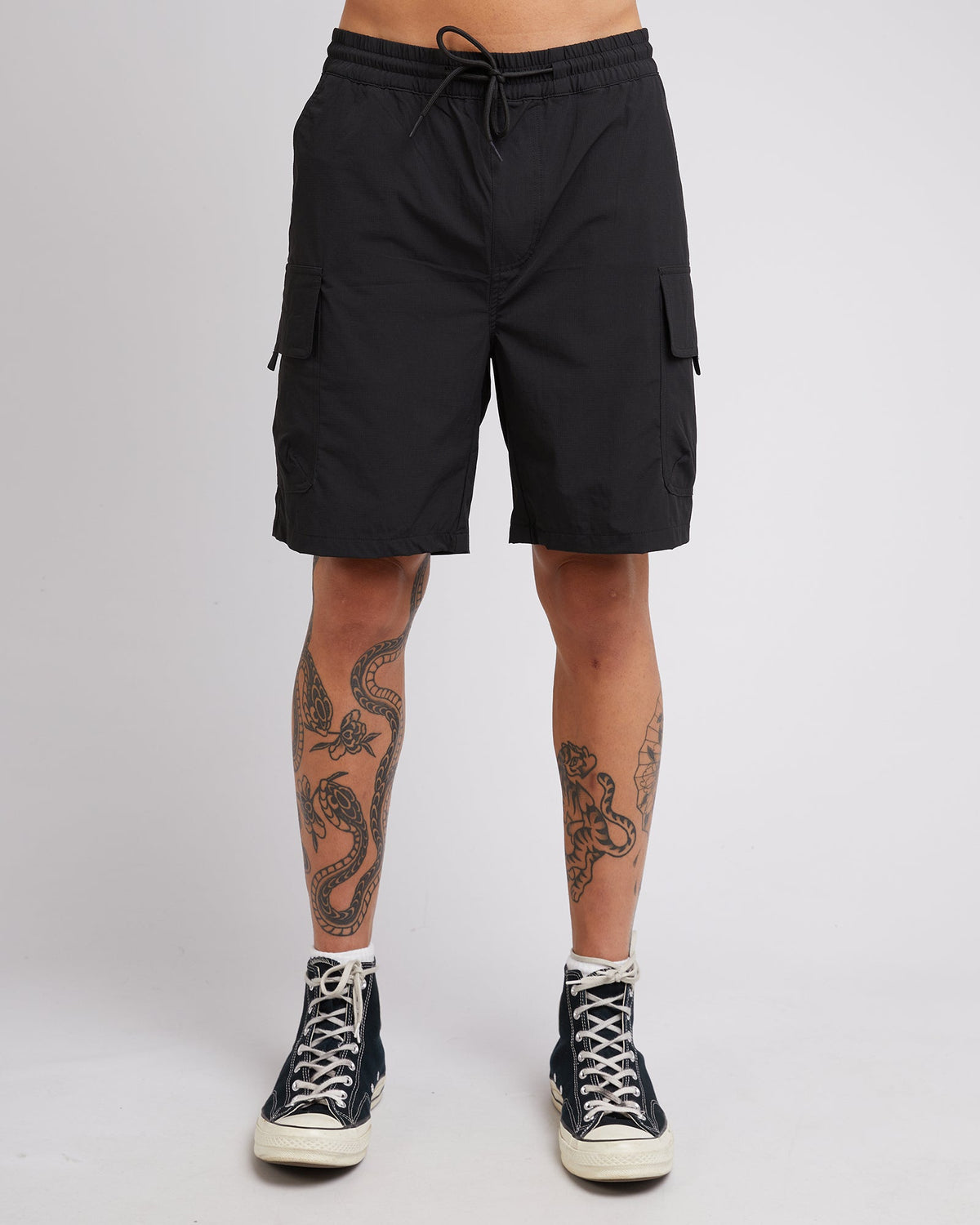 Silent Theory-Cleaver Cargo Short Black-Edge Clothing