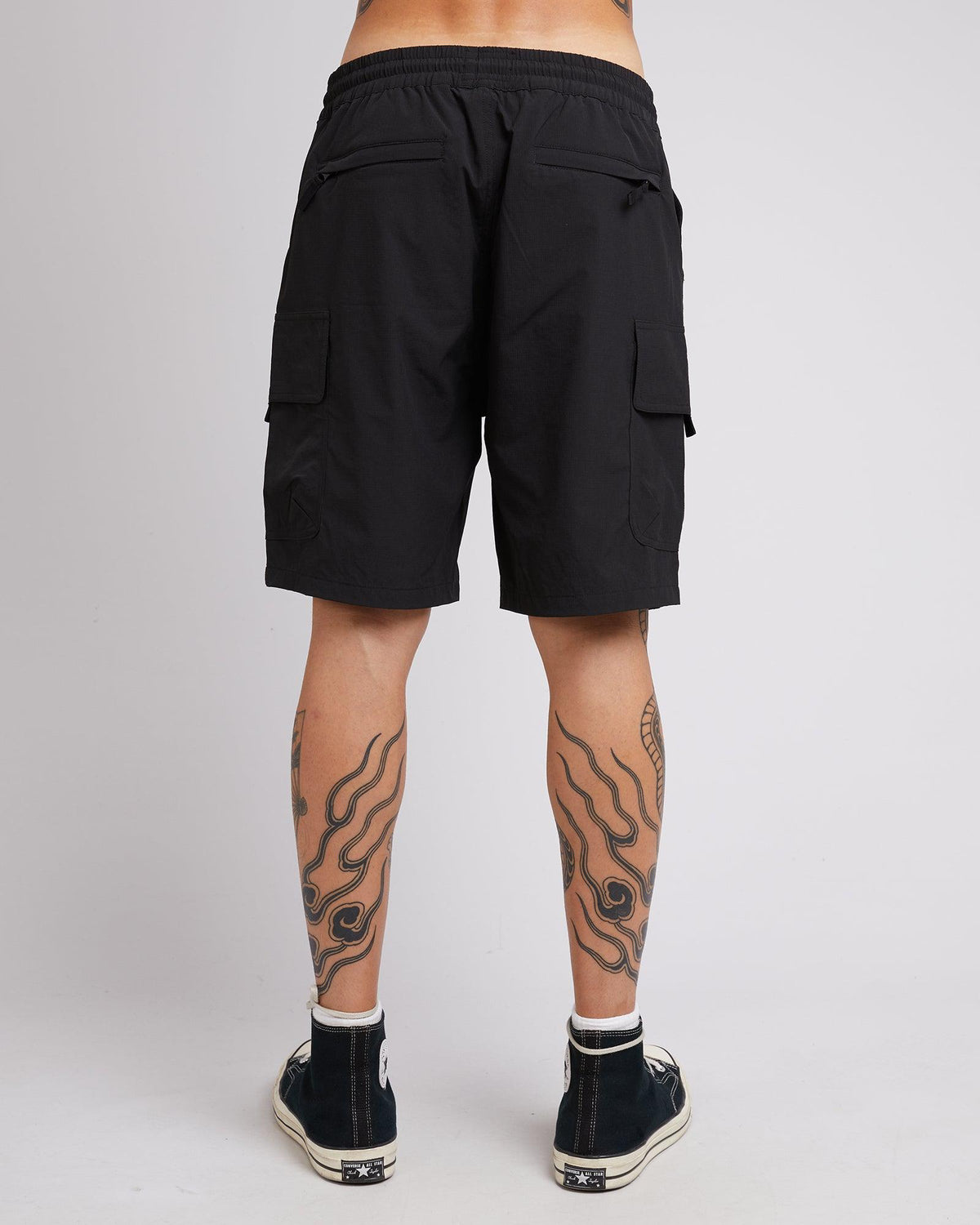 Silent Theory-Cleaver Cargo Short Black-Edge Clothing