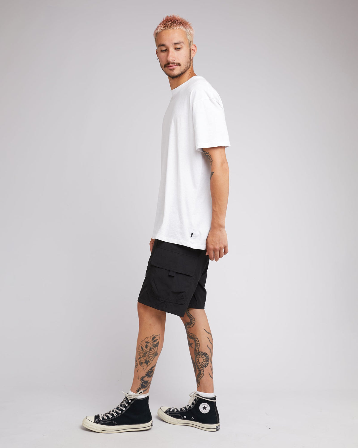 Silent Theory-Cleaver Cargo Short Black-Edge Clothing