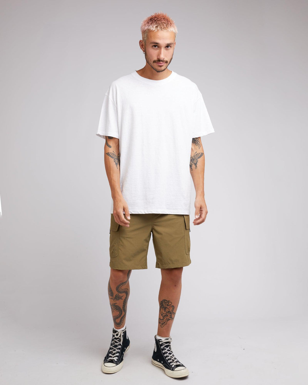 Silent Theory-Cleaver Cargo Short Khaki-Edge Clothing