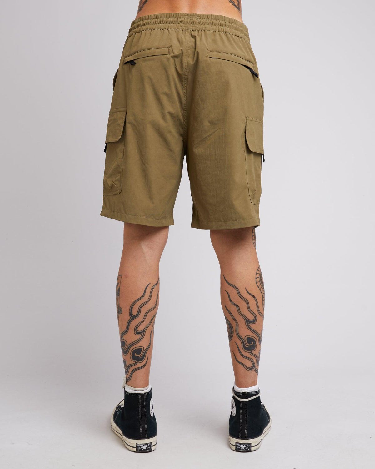 Silent Theory-Cleaver Cargo Short Khaki-Edge Clothing