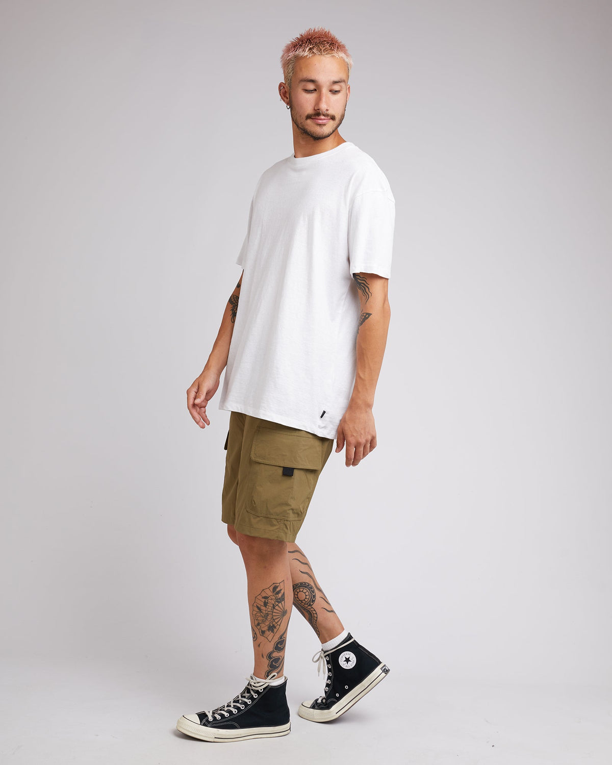 Silent Theory-Cleaver Cargo Short Khaki-Edge Clothing