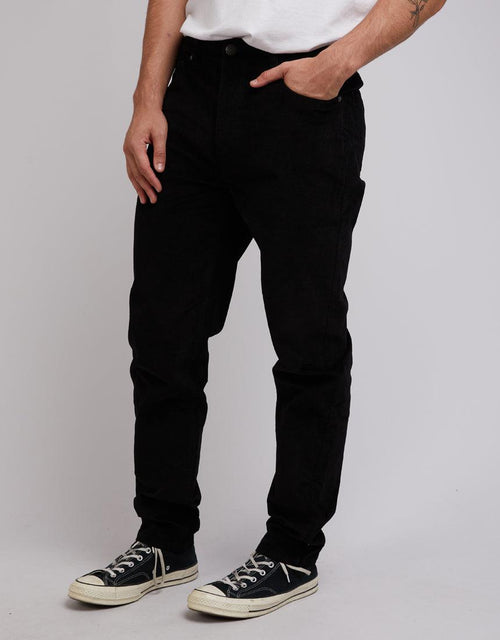 Silent Theory-Cobain Cord Pant Washed Black-Edge Clothing
