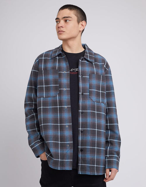Silent Theory-Compress Shacket Blue-Edge Clothing