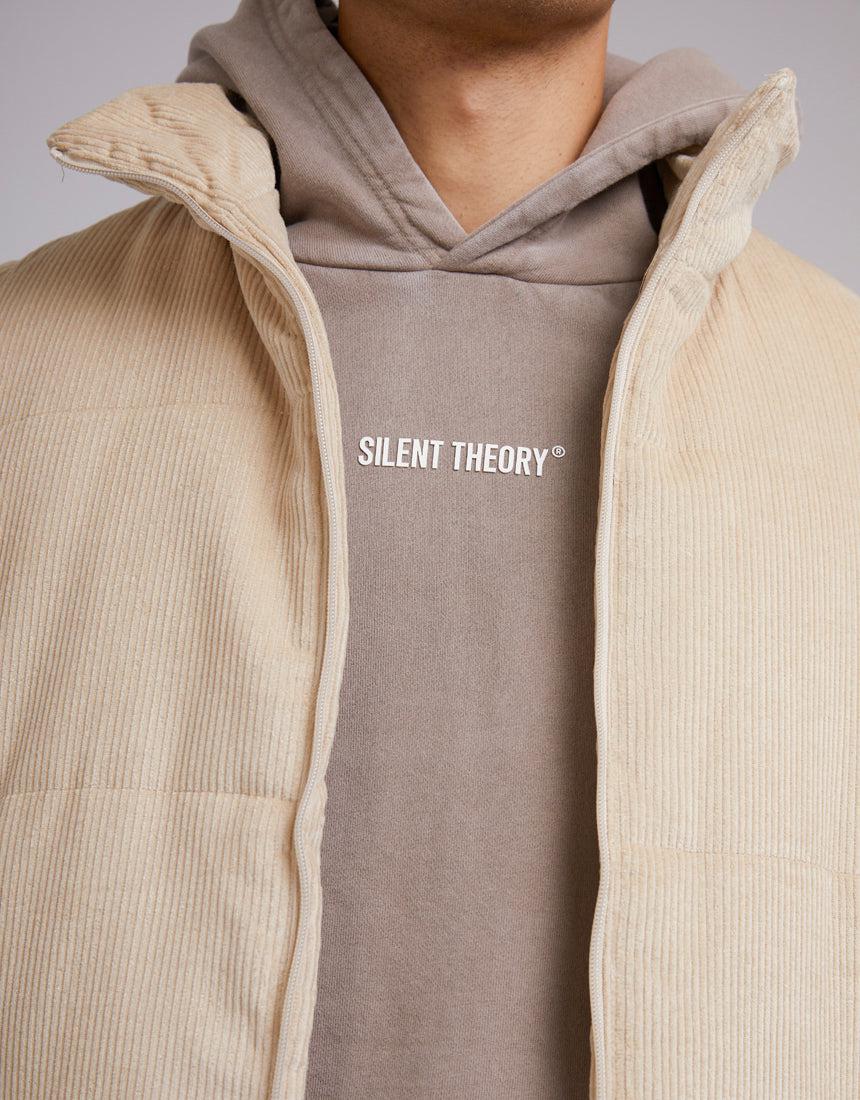 Silent Theory-Cord Puffer Vest Tan-Edge Clothing