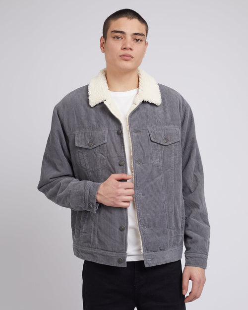 Silent Theory-Cruiser Cord Jacket Grey-Edge Clothing