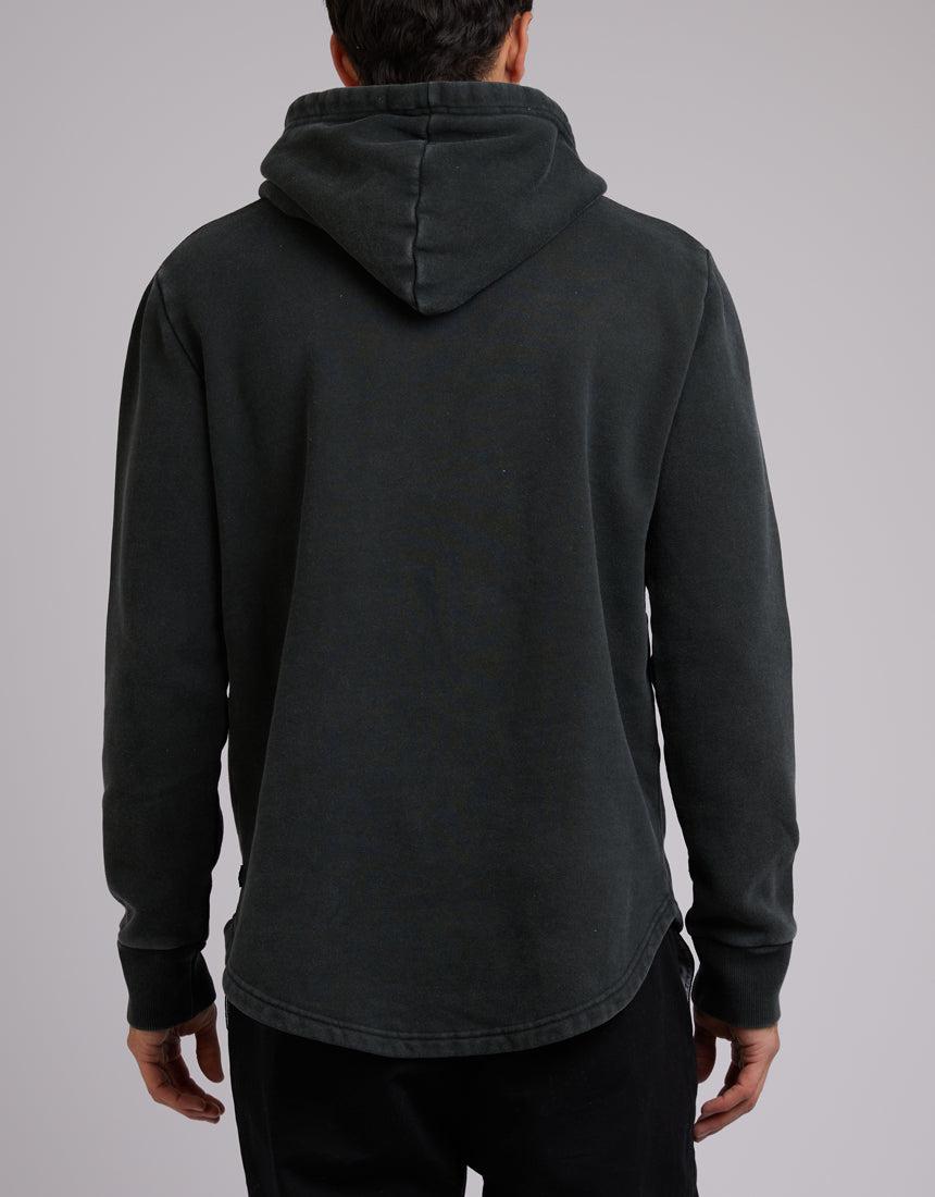 Silent Theory-Curved Hem Hoody Dark Green-Edge Clothing